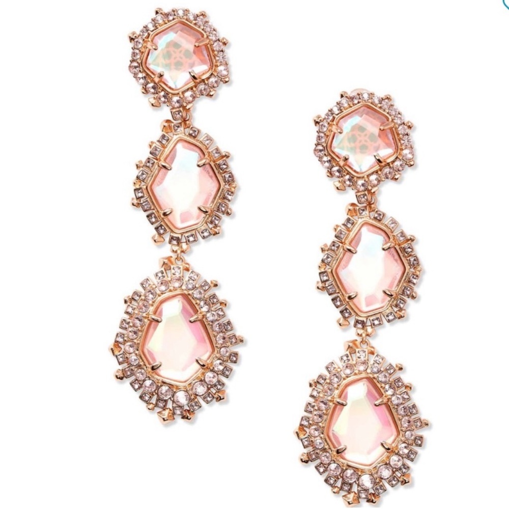 Kendra Scott Aria 14k Rose Gold Platted Earrings